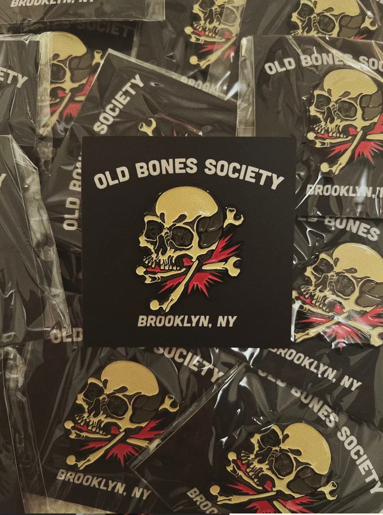 3K x OBS Enamel Skull Pin